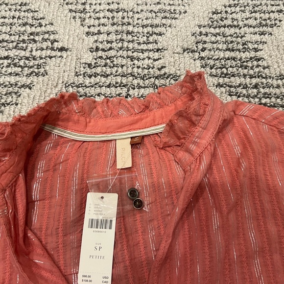 Anthropologie Pilcro oversized Boho Cottage blouse - Picture 12 of 14